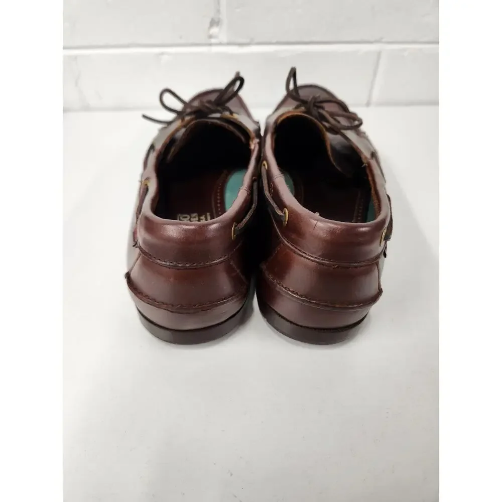 Sebago Docksides Endeavor Men's Moccasins Shoes, Sz 14W, Rich Brown Made In USA